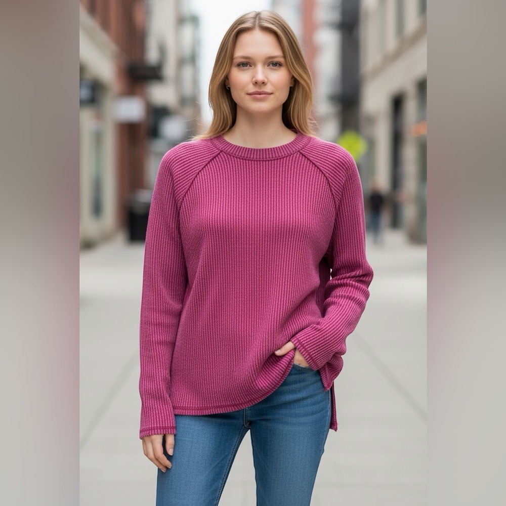 ZENANA FUCHSIA SWEATER